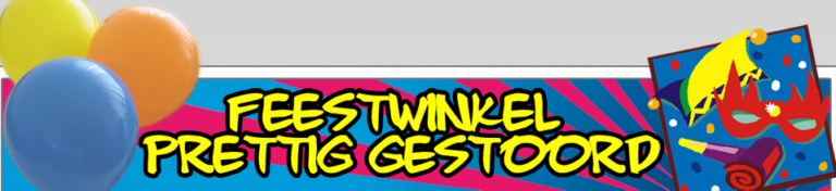 feestwinkel prettig gestoord